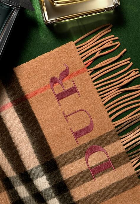 burberry women's personalised cashmere scarves